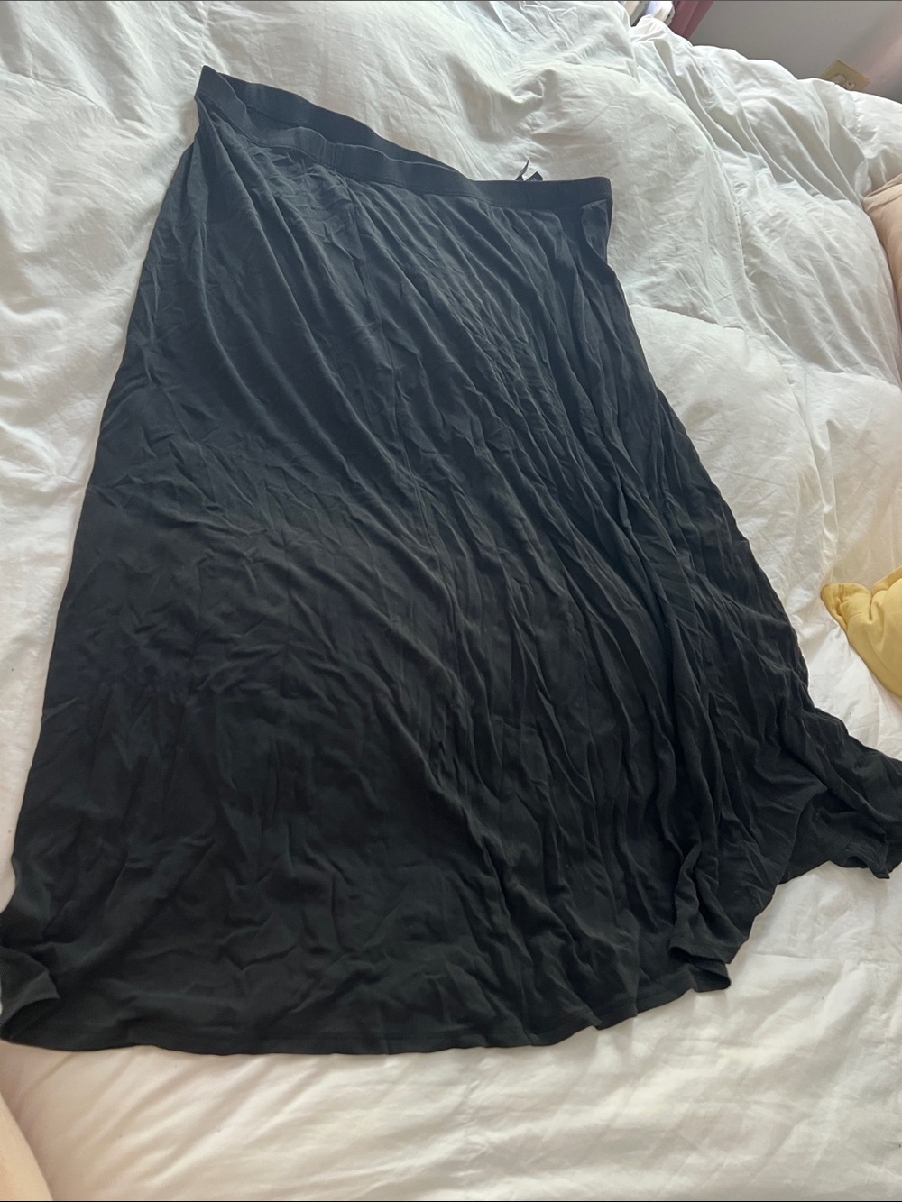 Eileen Fisher Black Maxi Skirt - Fluid Lightweight Style L